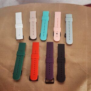 New Ecsem Popglory P22 Quick Release Unisex Multi Color Rubber Watchbands 9pk